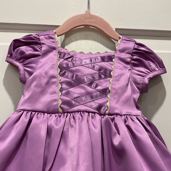 NWT Janie and Jack x Disney RAPUNZEL Purple Princess Dress Size 6-12 Months - Picture 2 of 16